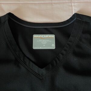 Skechers Black V-Neck Top